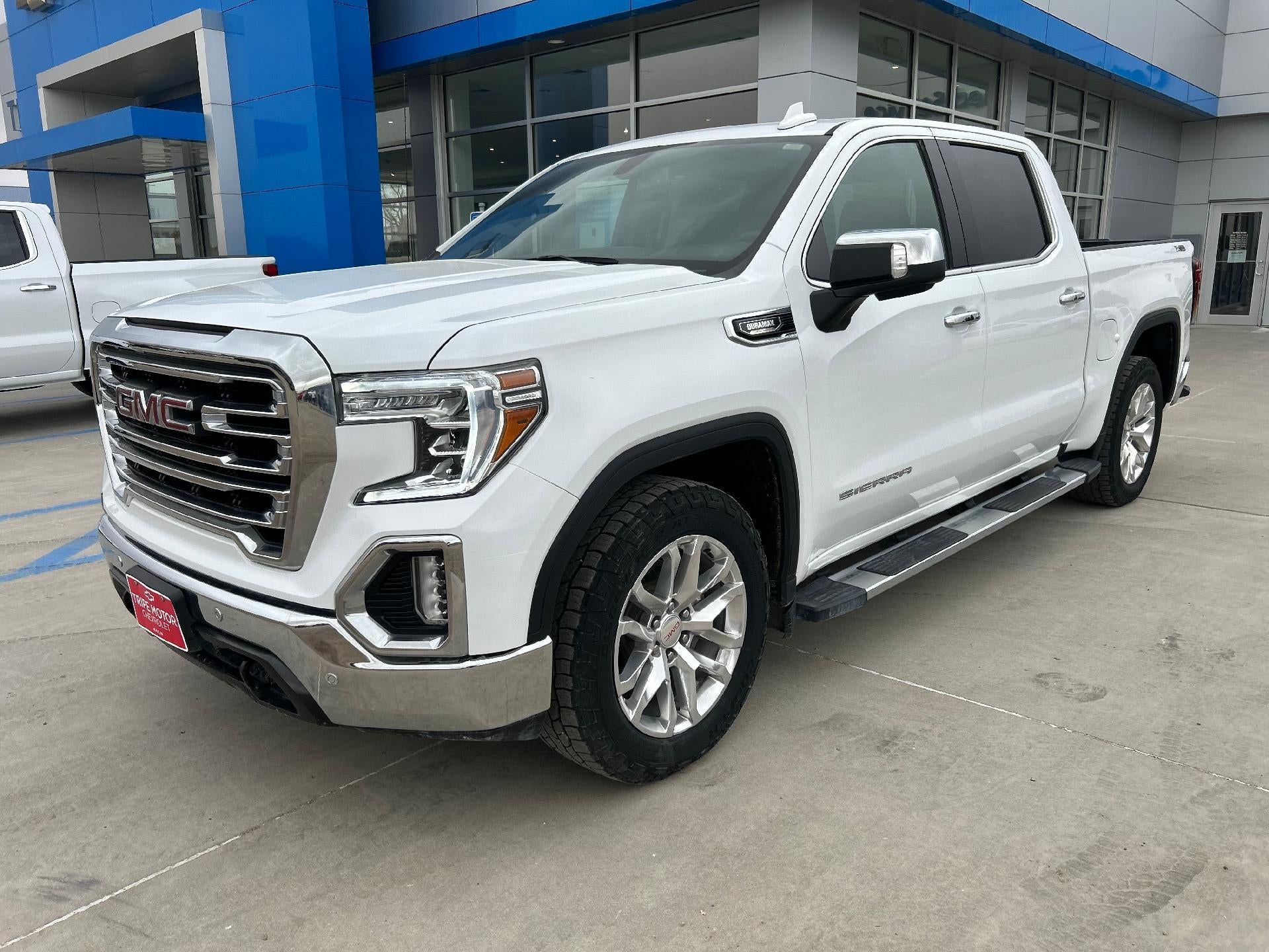 2022 GMC Sierra 1500 Limited SLT in Summit White — front three-quarter view